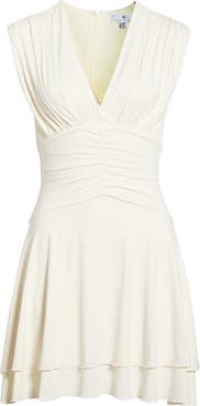 Socialite Ruched Tiered Minidress