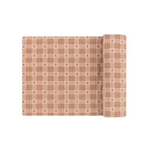 Ely's & Co. Cotton Floral Plaid Collection In Pink