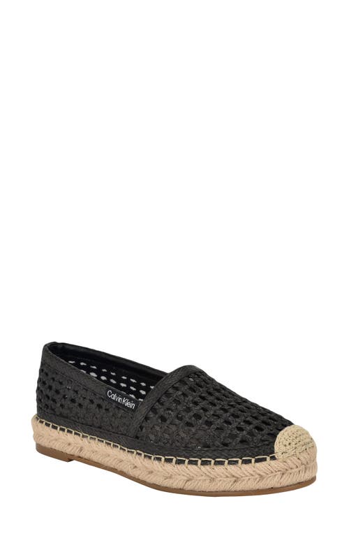 Calvin Klein Padona Espadrille Flat In Black