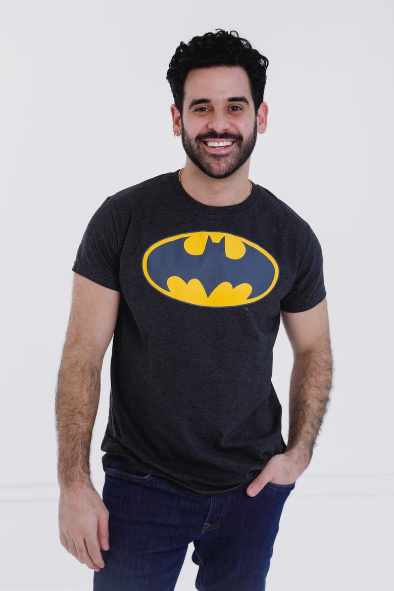 Justice League T-Shirt, Alternate, color, Batman Charcoal