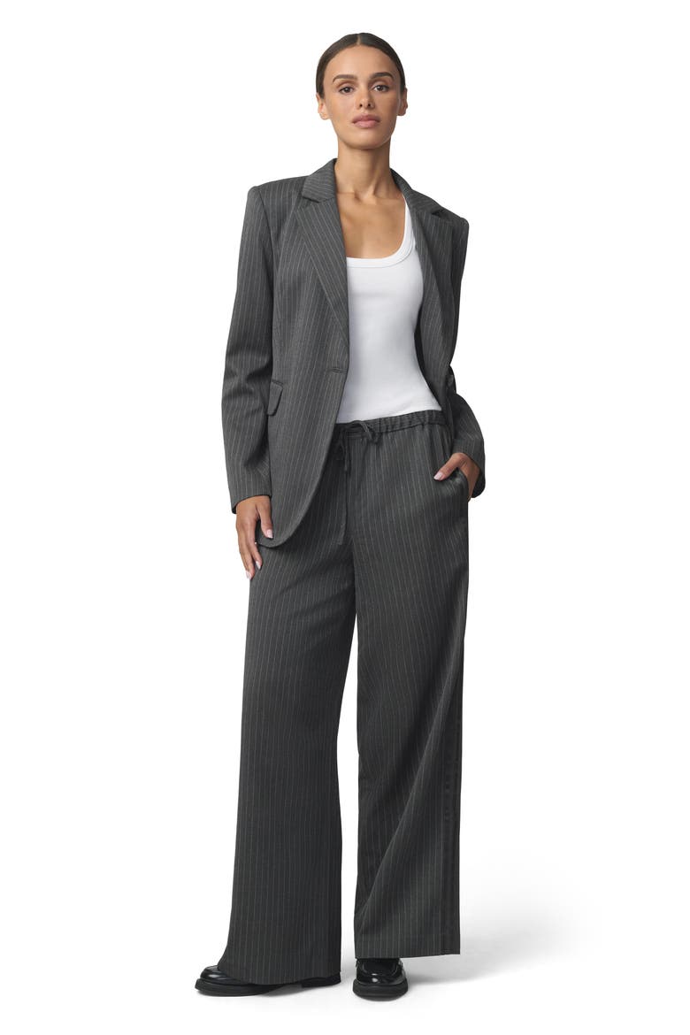 The Tina Pinstripe Track Pants, Alternate, color, CHARCOAL PINSTRIPE