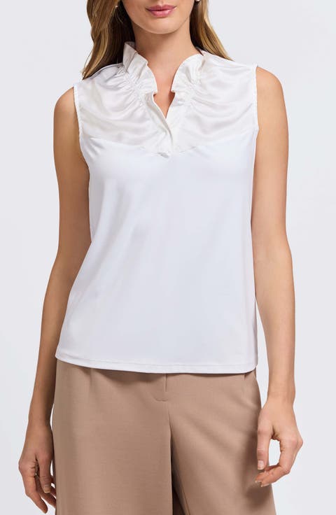 Tammy Glow Sleeveless Satin Top