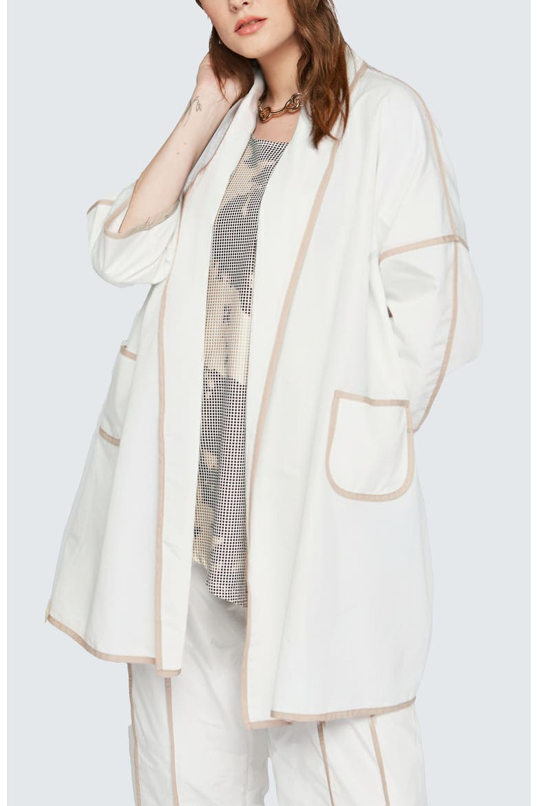 Seraph Memory Taffeta Duster, Main, color, Ecru