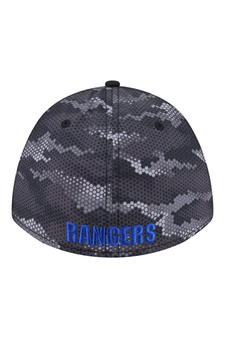Men's New Era Black New York Rangers Zero Dark 39THIRTY Flex Hat, Alternate, color, Black