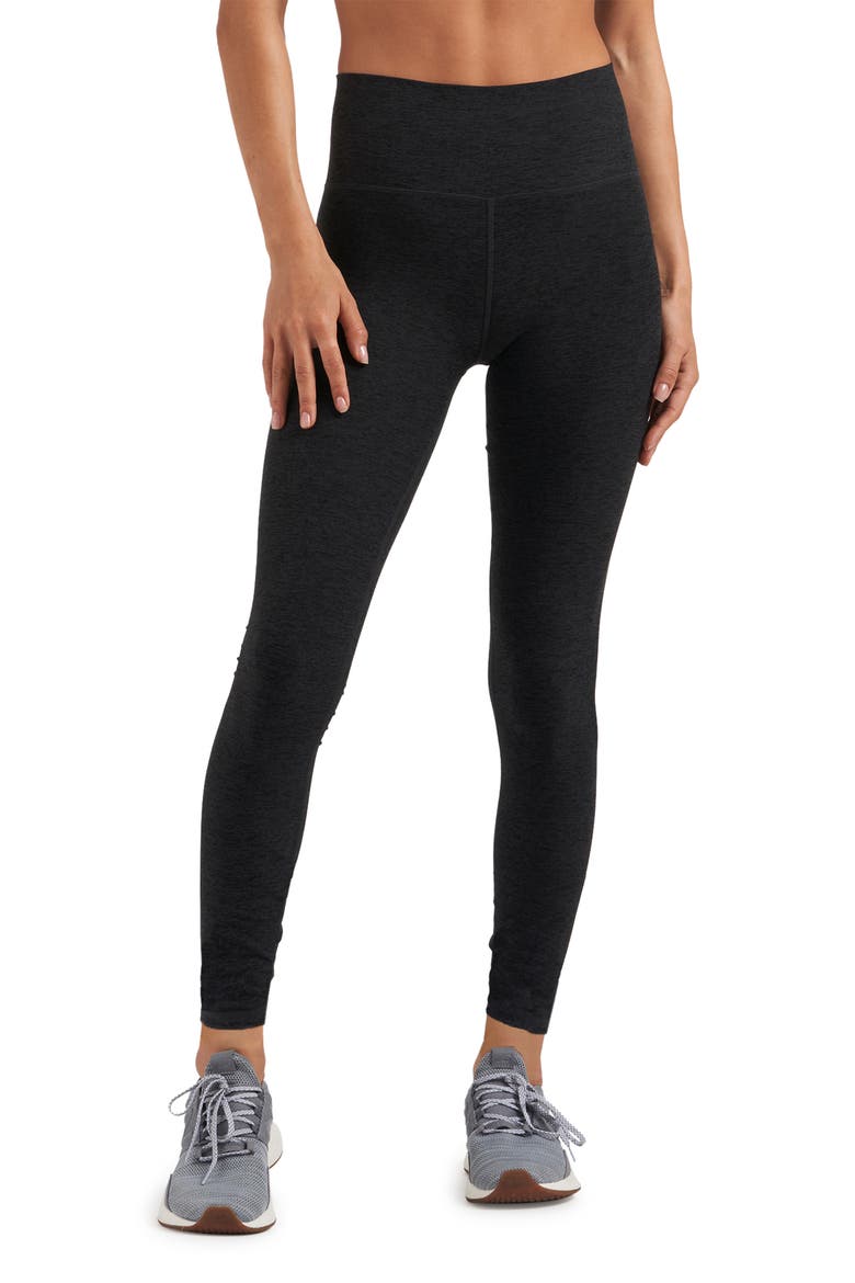 Clean Elevation Leggings, Main, color, BLACK HEATHER