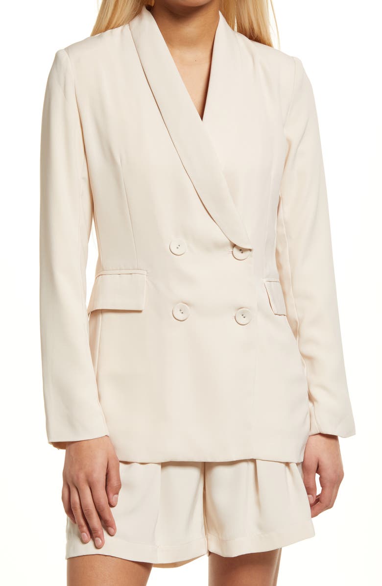 4SI3NNA Kaya Double Breasted Blazer, Alternate, color, 