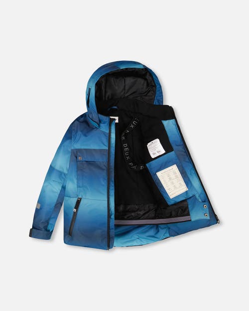 Deux Par Deux Boy Two-piece Teknik Snowsuit In Blue