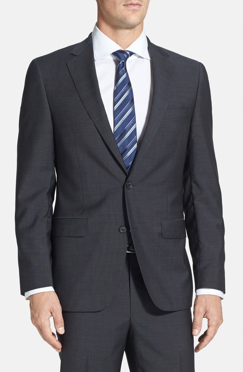 Samuelsohn Classic Fit Wool & Mohair Suit, Alternate, color, 