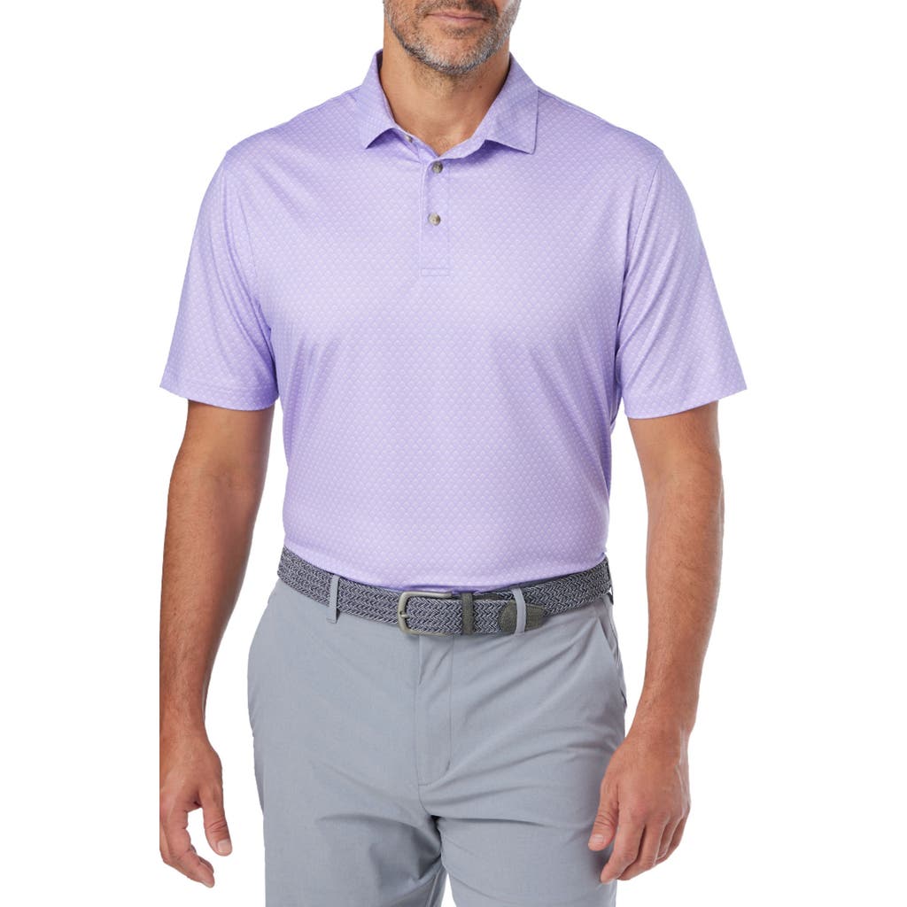 Fair Harbor Compass Print Polo In Dusk Mini Waves