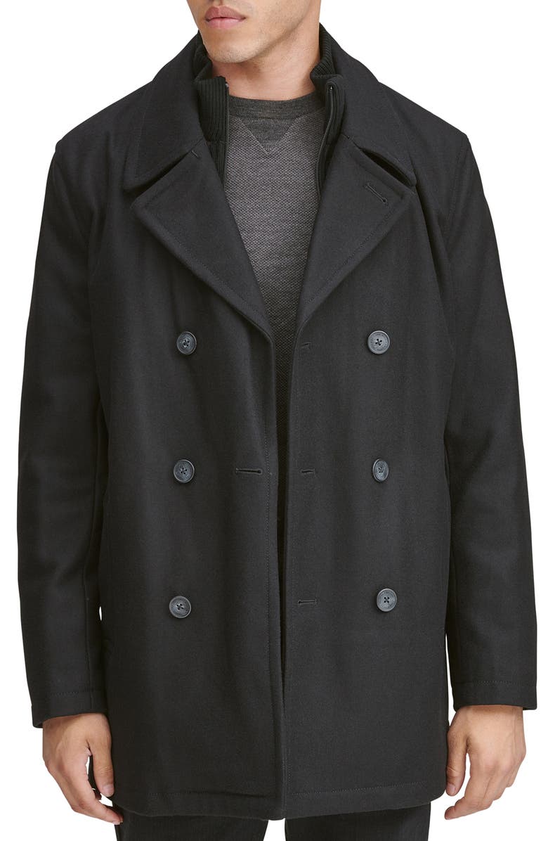 Marc New York Burnett Wool Blend Peacoat, Main, color,