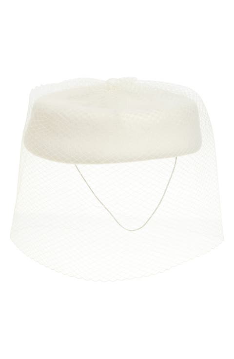 Lorna Cocktail Wool Felt Hat with Veil (Nordstrom Exclusive)