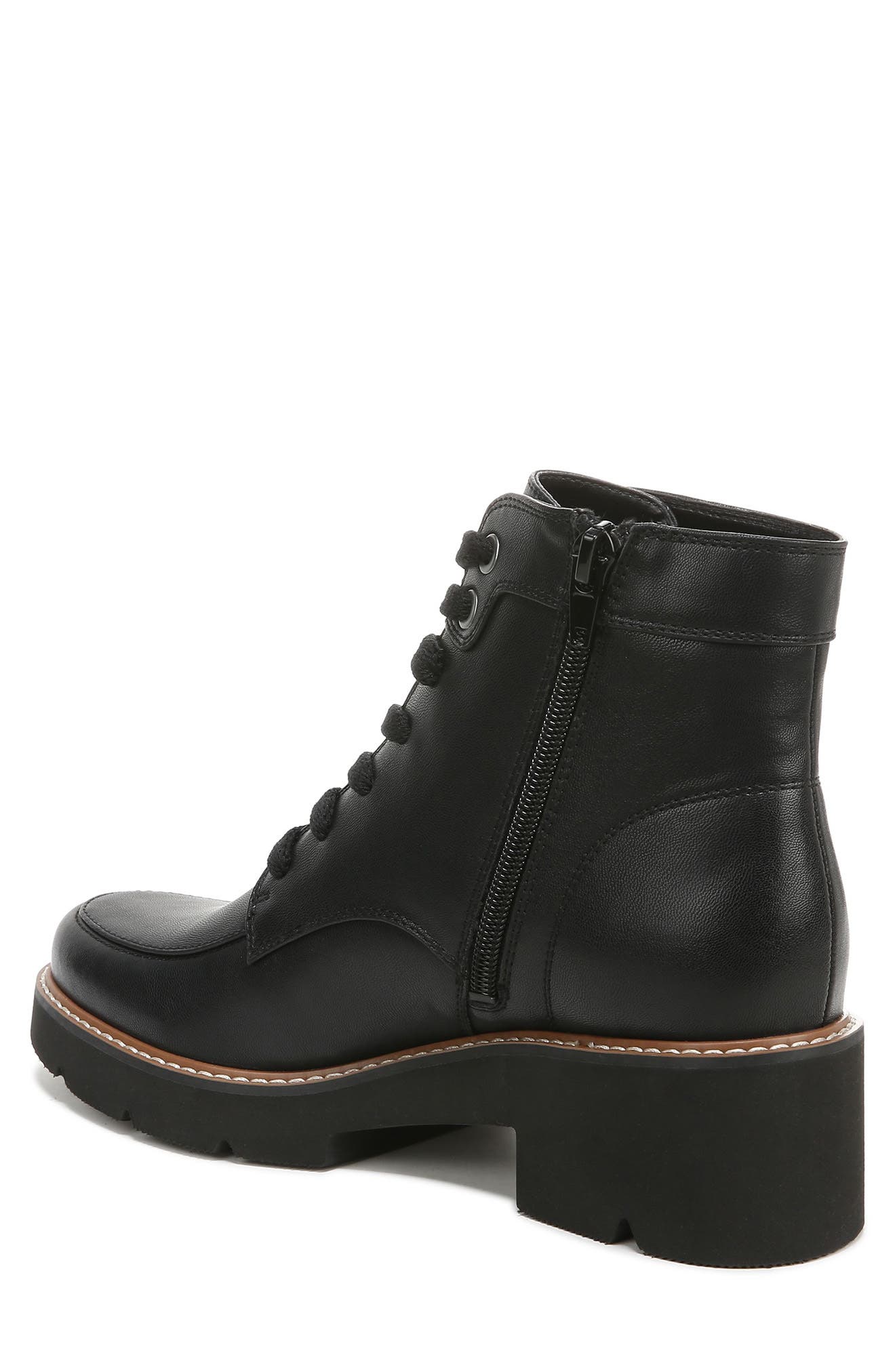 Naturalizer Catherine Lace-Up Lug Sole Boot - Wide Width Available, Alternate, color, 
