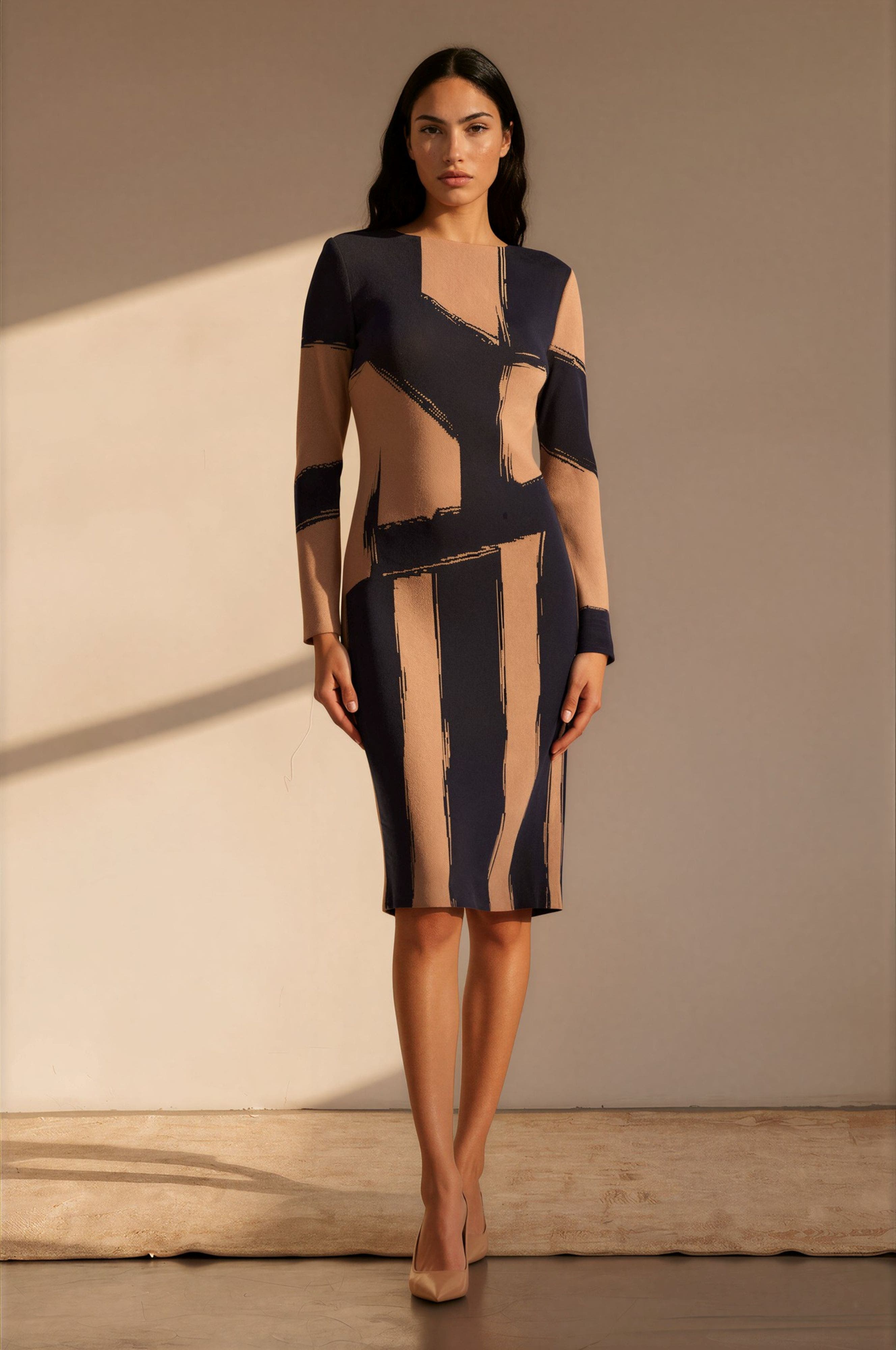 Brushstroke Soft Knit Sheath Dress (Women) | Nordstrom