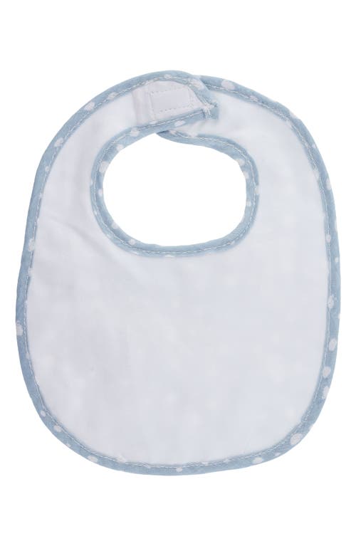 Stephen Joseph 2-pack Cotton Muslin Bibs & Silicone Spoon Set In Blue