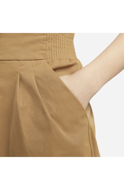 Nike Sportswear Dri-fit Tech Pack High Waist Joggers In Brown