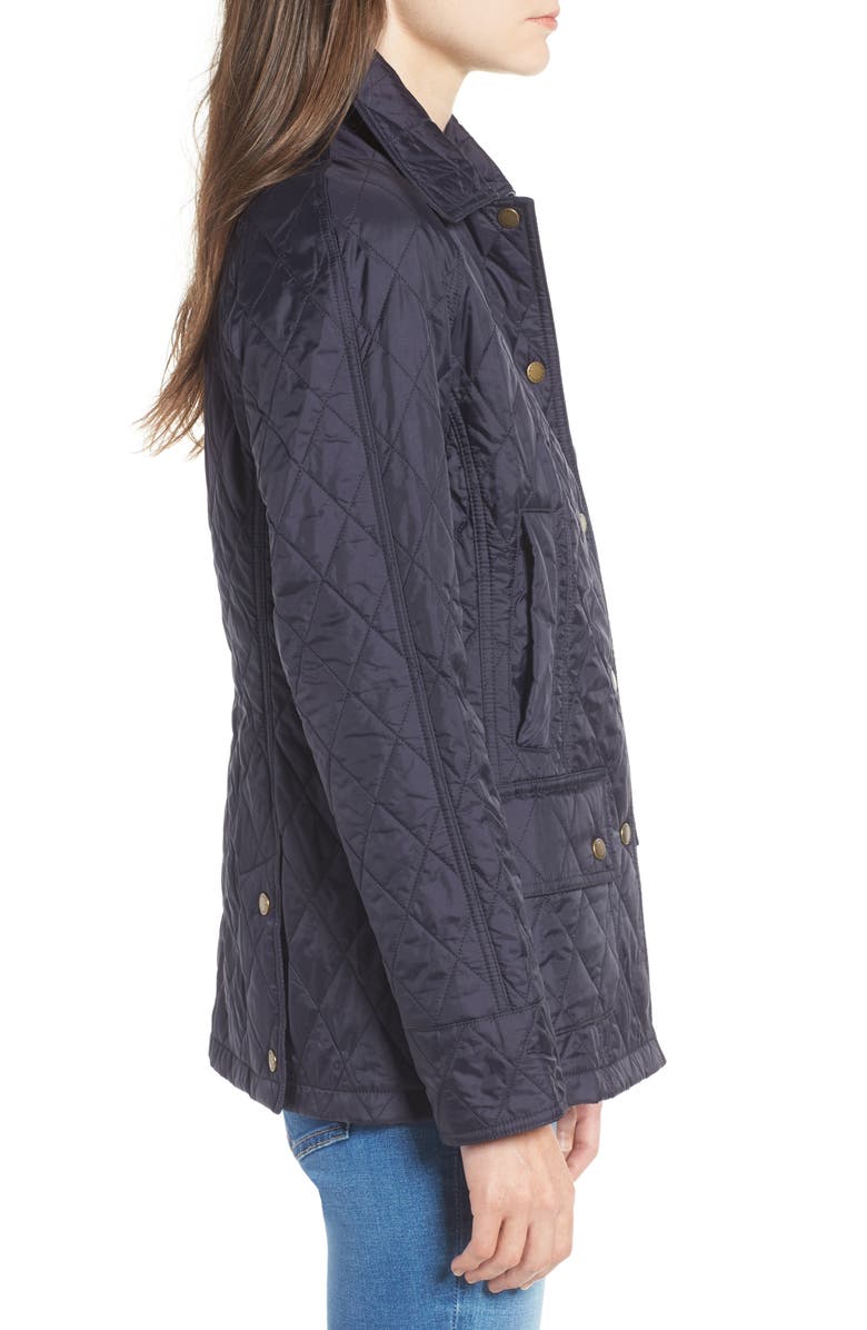 Barbour Beadnell Summer Quilted Jacket, Alternate, color, Navy
