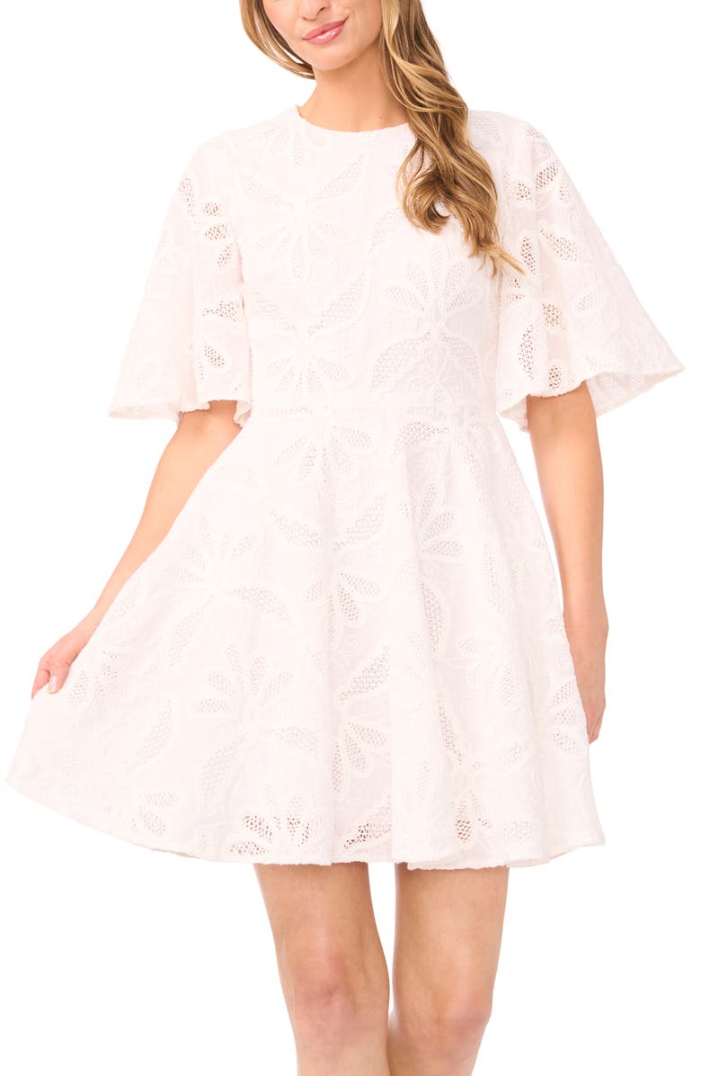 Ted Baker Lori Lace Minidress, Alternate, color, Ultra White