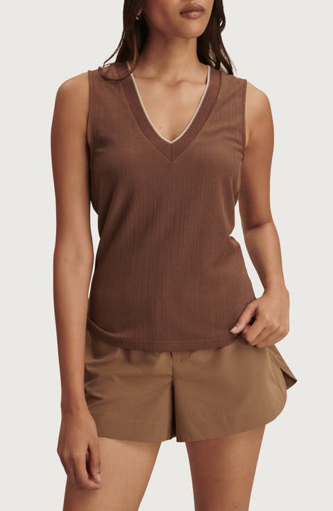 Corby V-Neck Modal Blend Tank