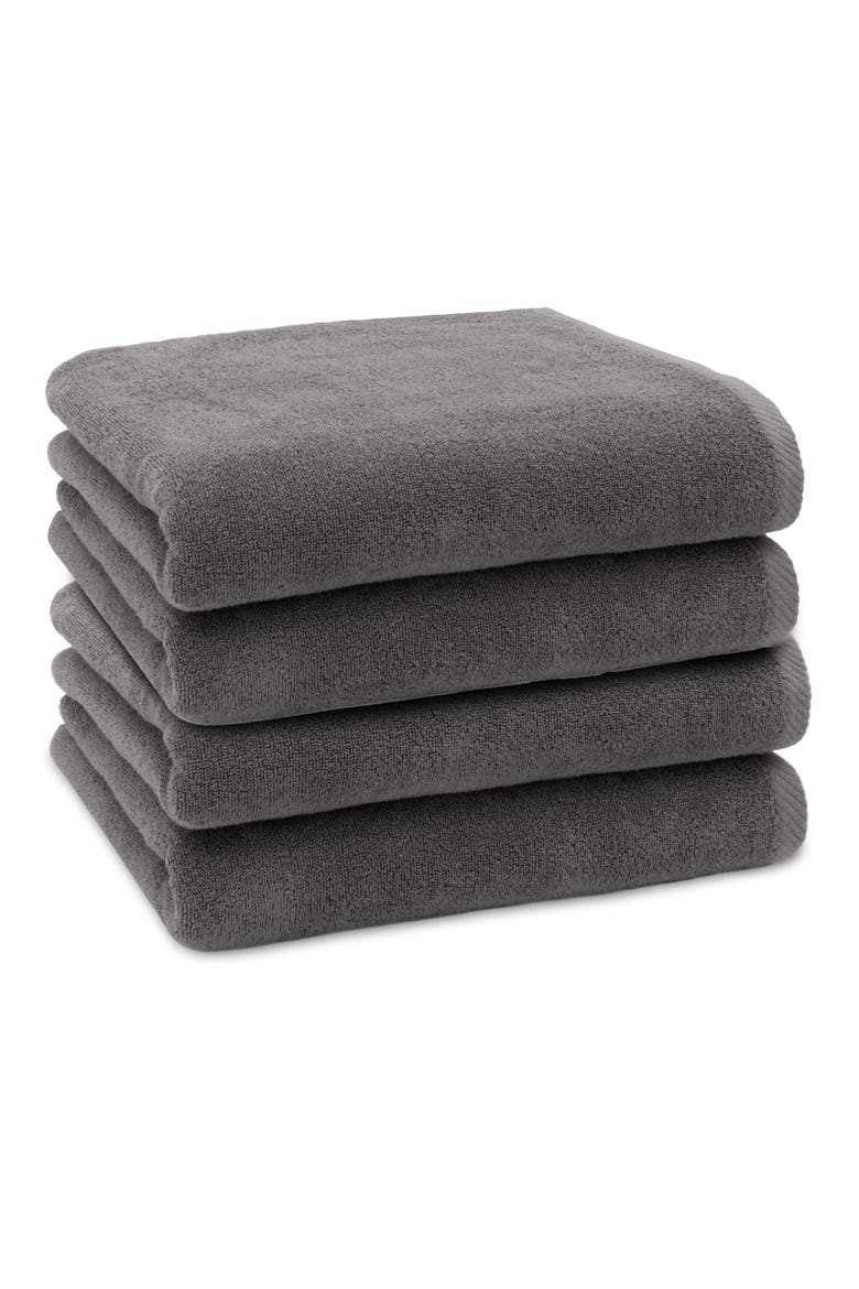 3-Pack Ediree Cotton Bath Towel Set, Main, color, CHARCOAL