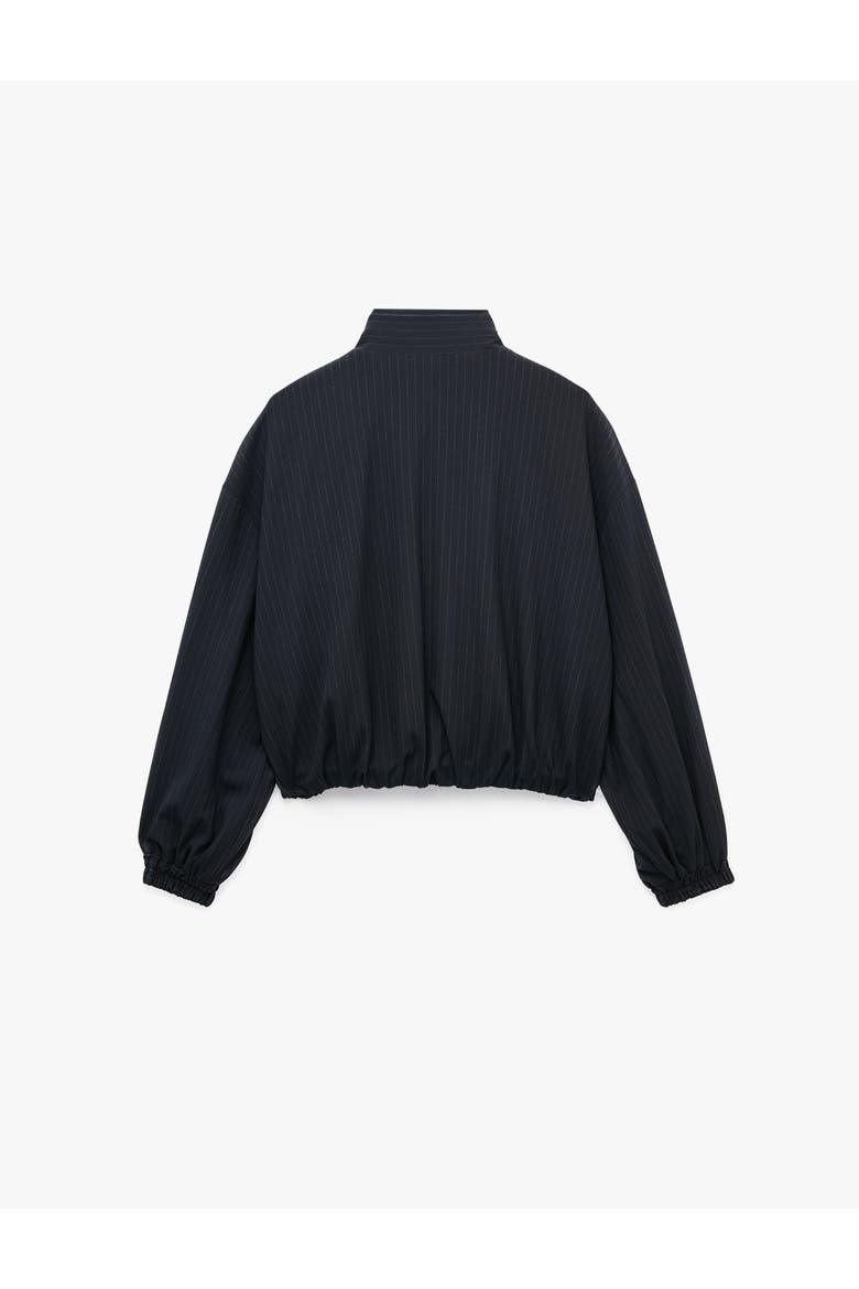 Oversized Bomber Jacket, Alternate, color, MARINE STRIPE