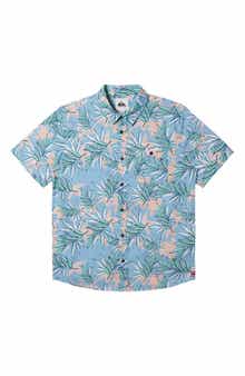 Quiksilver Hi Feelin' Floral Short Sleeve Button-Up Shirt