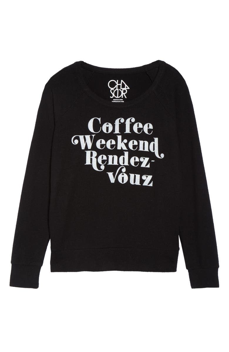 Chaser Coffee Weekend Rendezvous Pullover, Alternate, color,