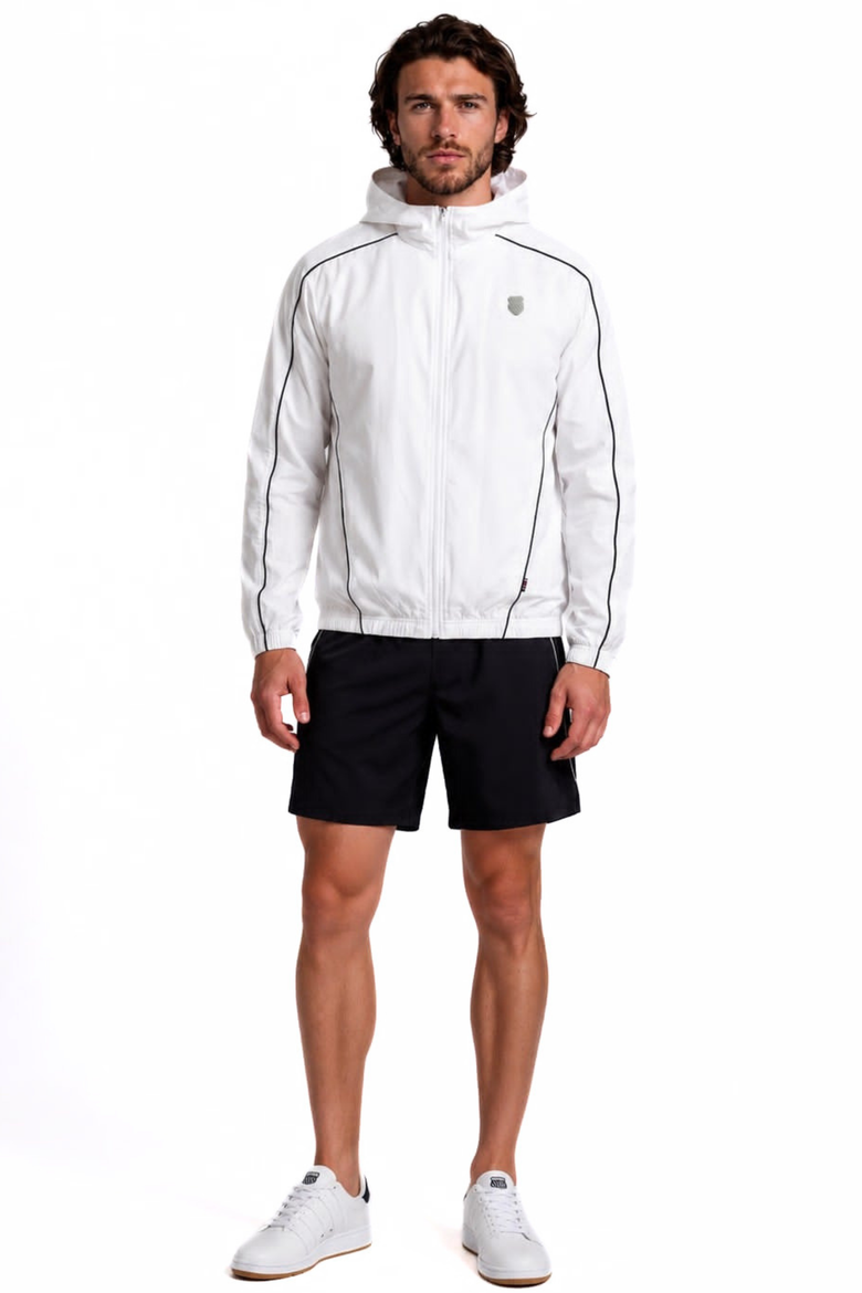 Performance Full Zip Windbreaker, Alternate, color, White/Peacoat