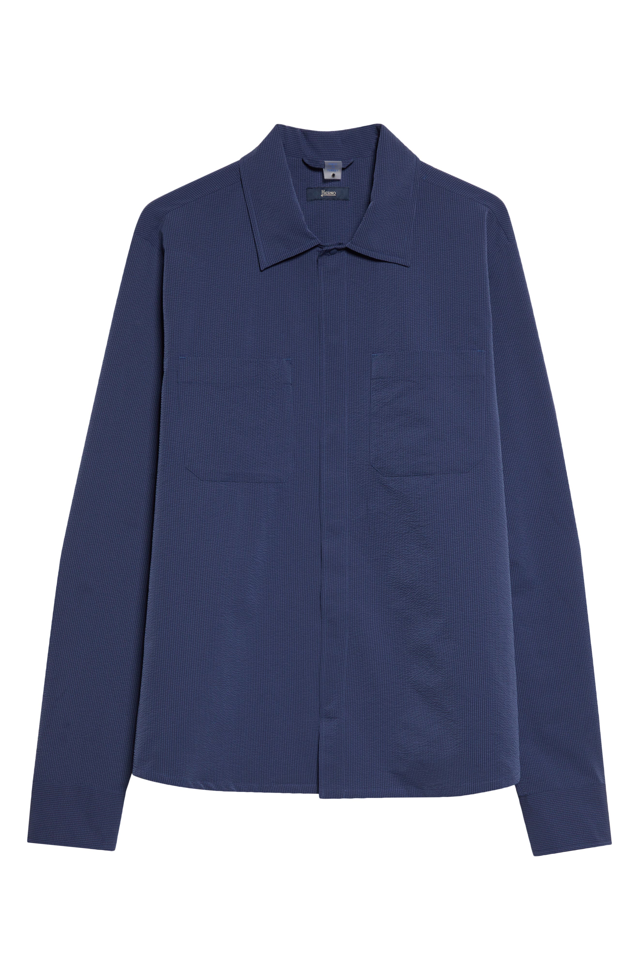 Seersucker Shirt Jacket
