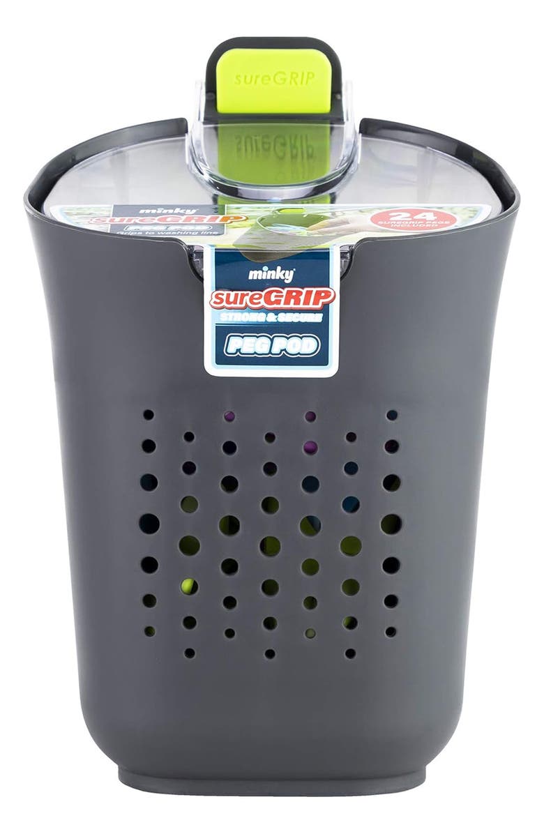 Minky Suregrip Clothespin Peg Pod, Main, color, 