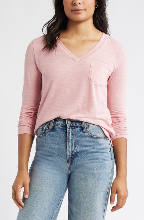 Long Sleeve V-Neck T-Shirt