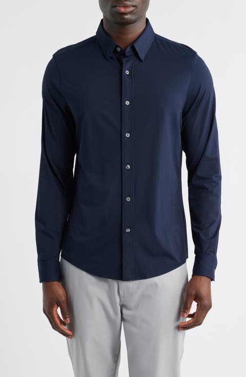 Commuter Slim Fit Button-Up Shirt