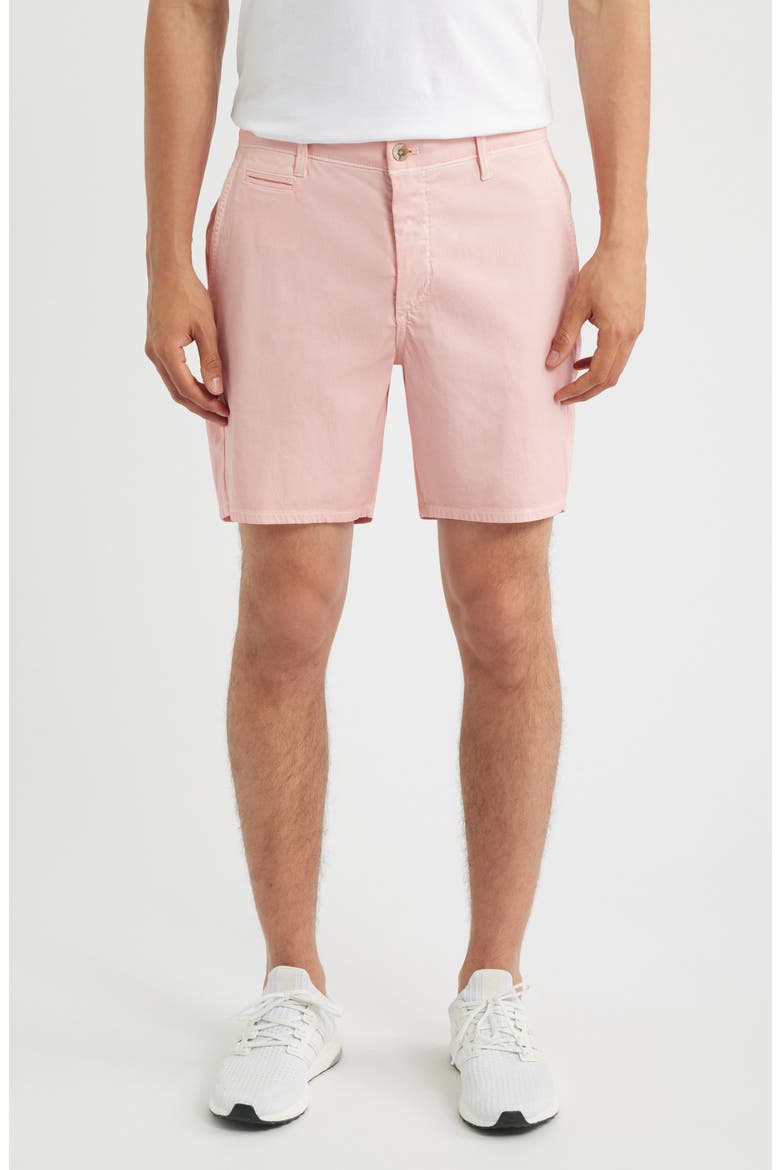 Nassau Chino Shorts, Main, color, SALMON