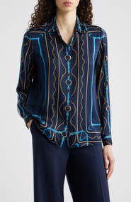 Elie Tahari The Julianna Silk Blend Shirt