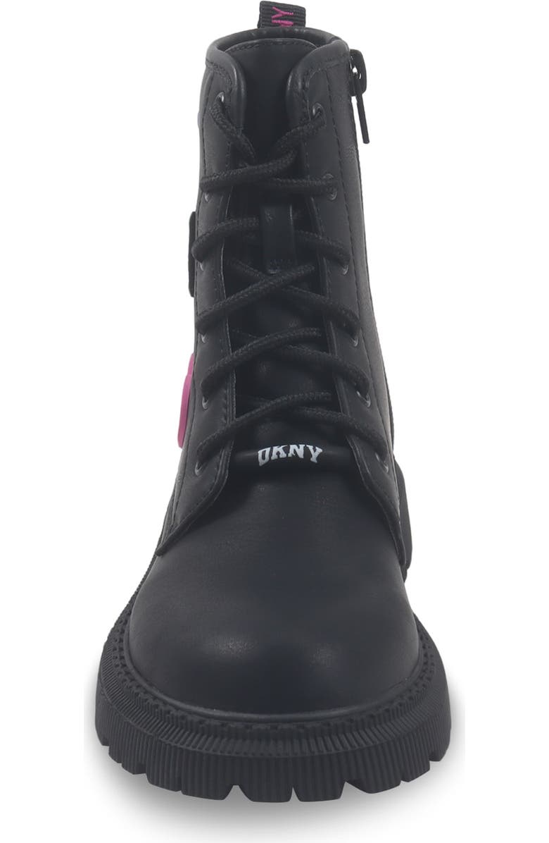 DKNY Kids' Ava Adrianne Combat Boot, Alternate, color, Black