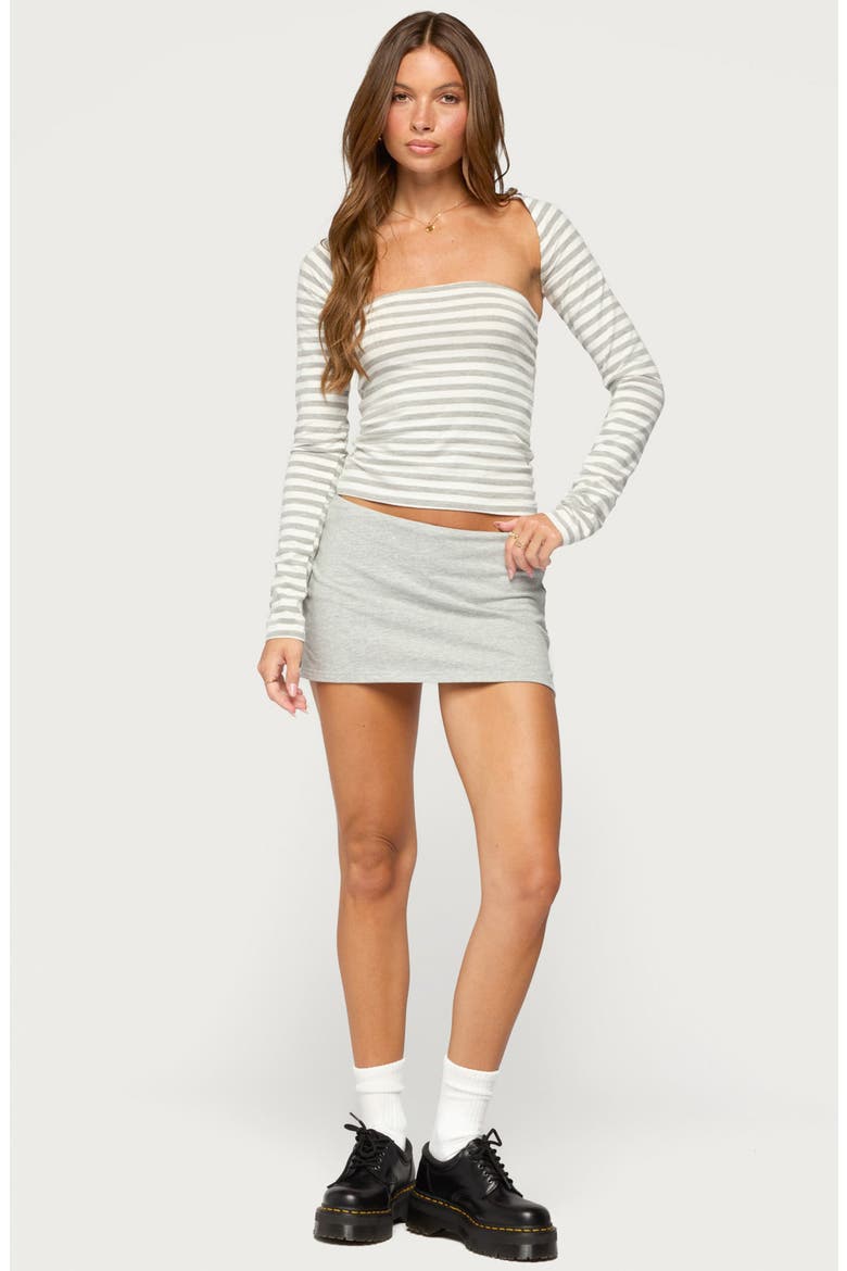 Persophone Mini Skort, Alternate, color, GRAY-MELANGE
