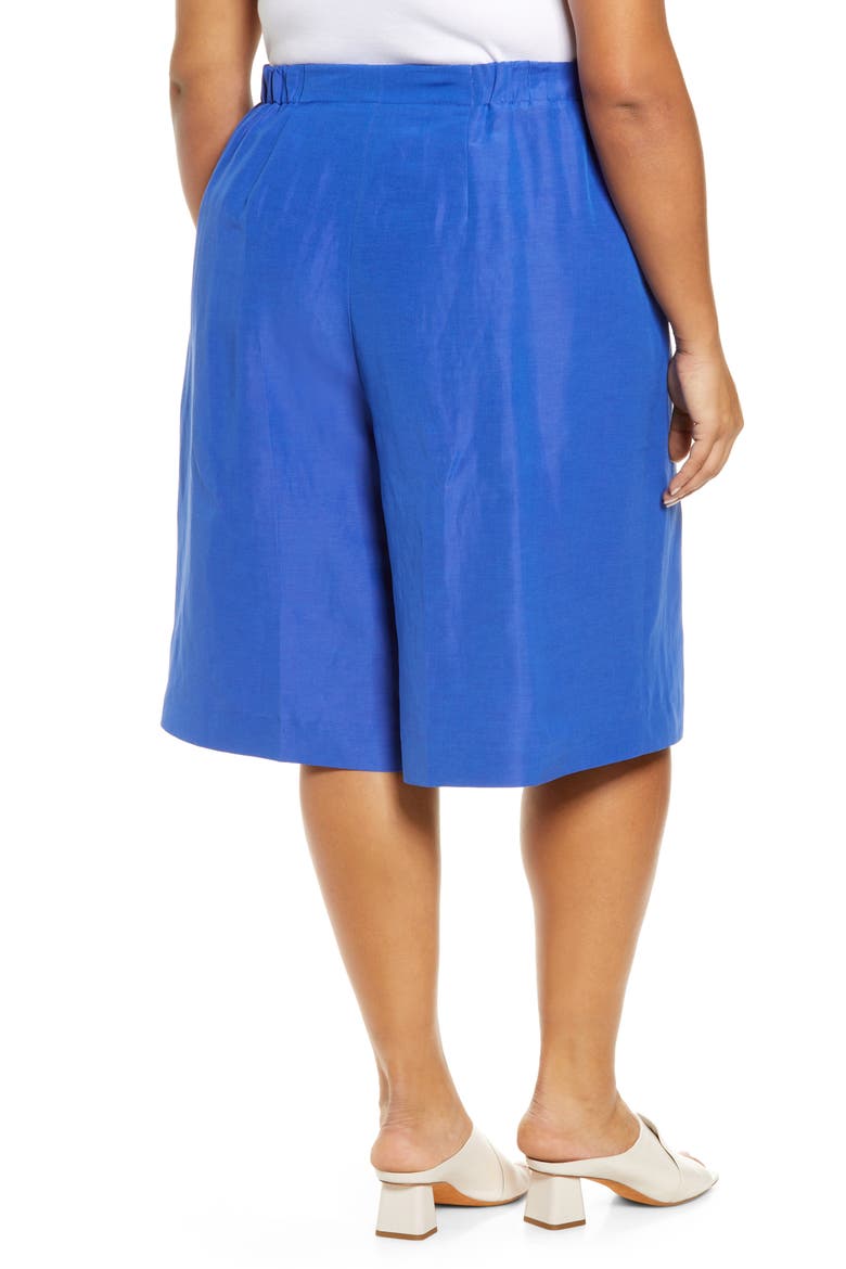 Ryerson Silk & Linen Bermuda Shorts, Alternate, color, LAPIS BLUE