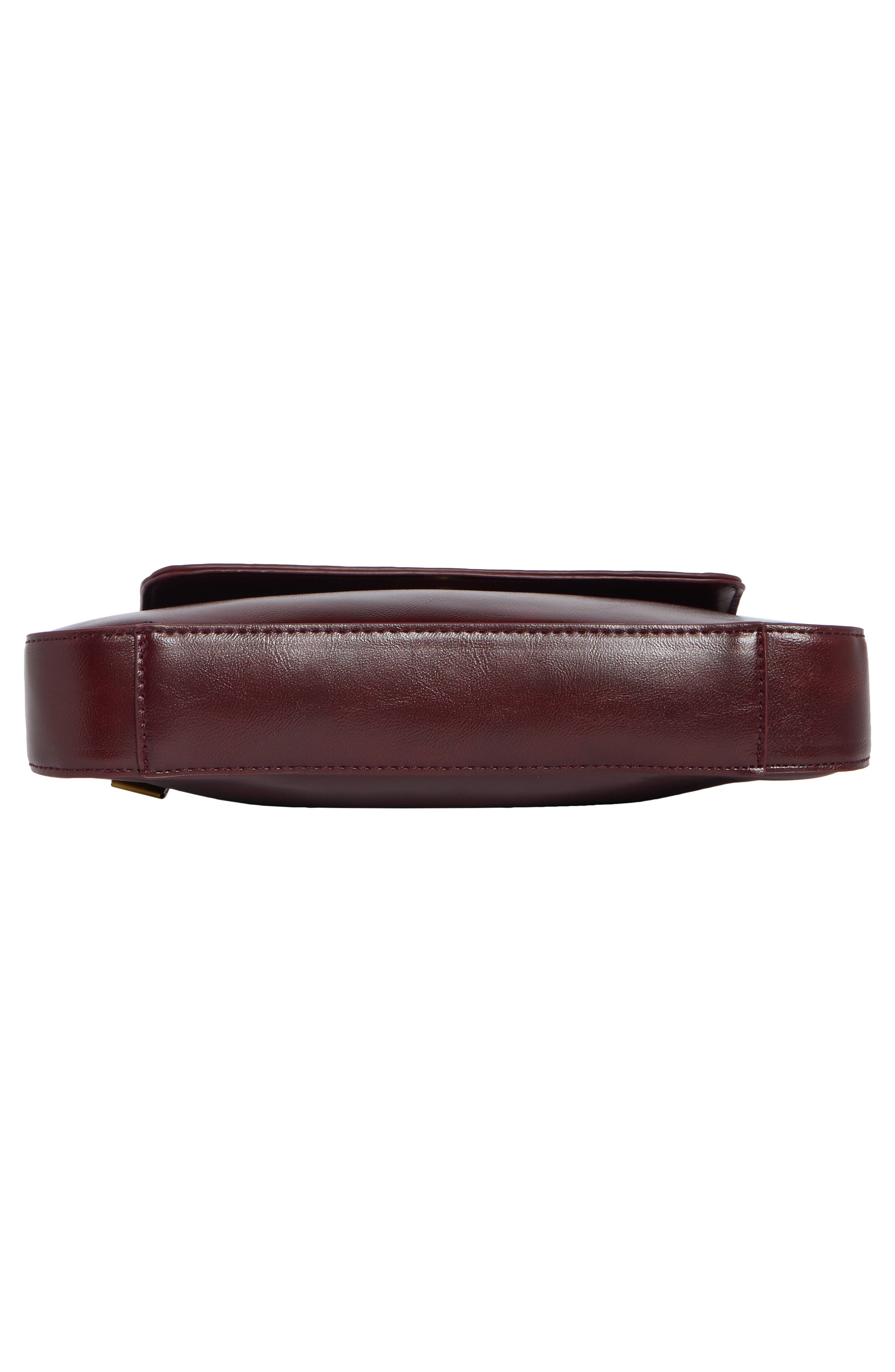 Frankie Faux Leather Flap Shoulder Bag, Alternate, color, SANGRIA