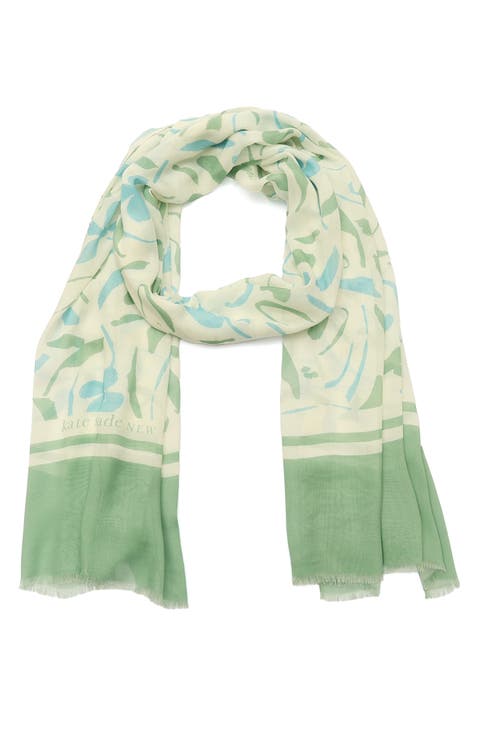 painters garden oblong scarf