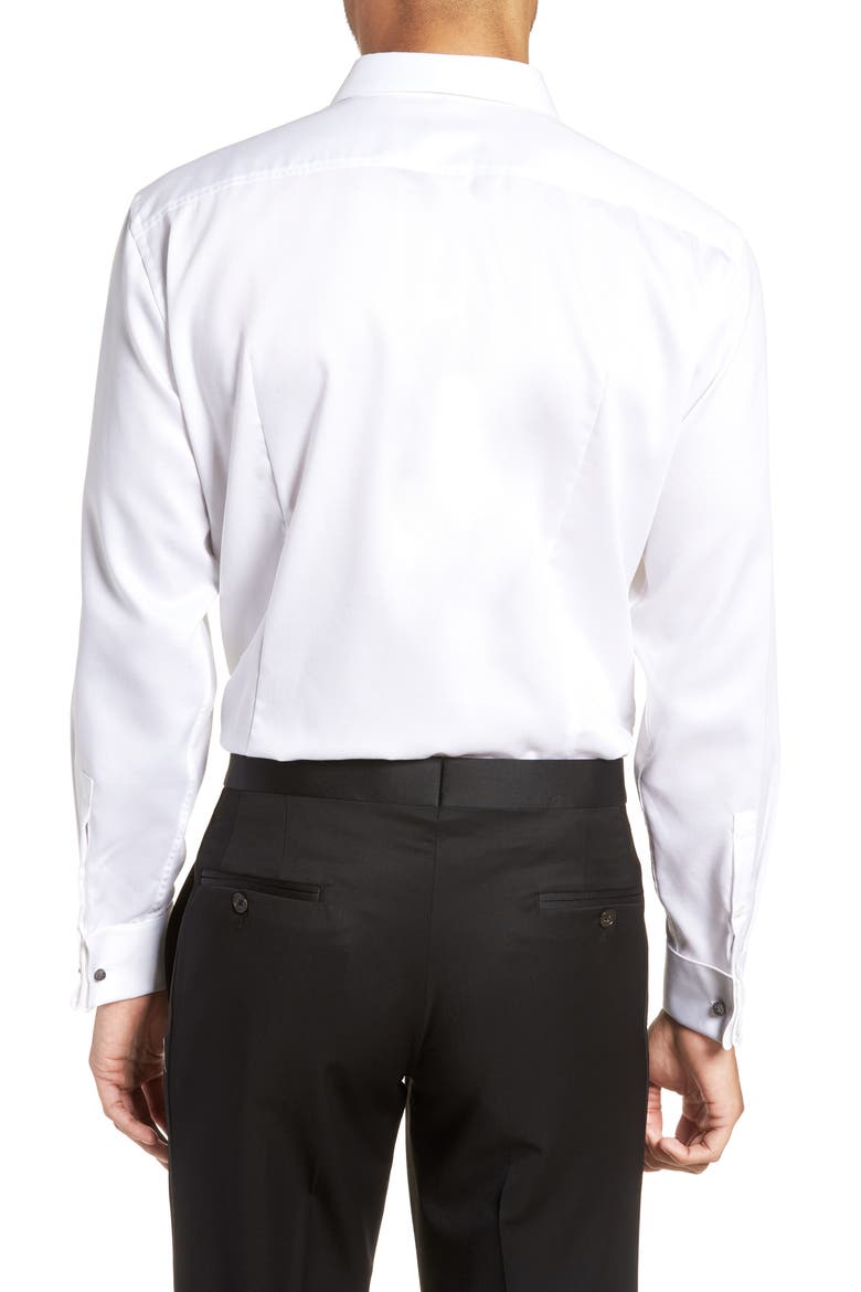 Jasper Slim Fit Tuxedo Shirt, Alternate, color, WHT