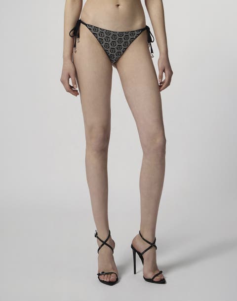 Swimming Brief Monogram Strass Women