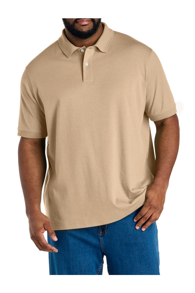 Big & Tall Interlock Polo Shirt, Main, color, CUBAN SAND PD