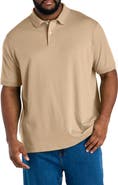 Harbor Bay by DXL Big & Tall Interlock Polo Shirt