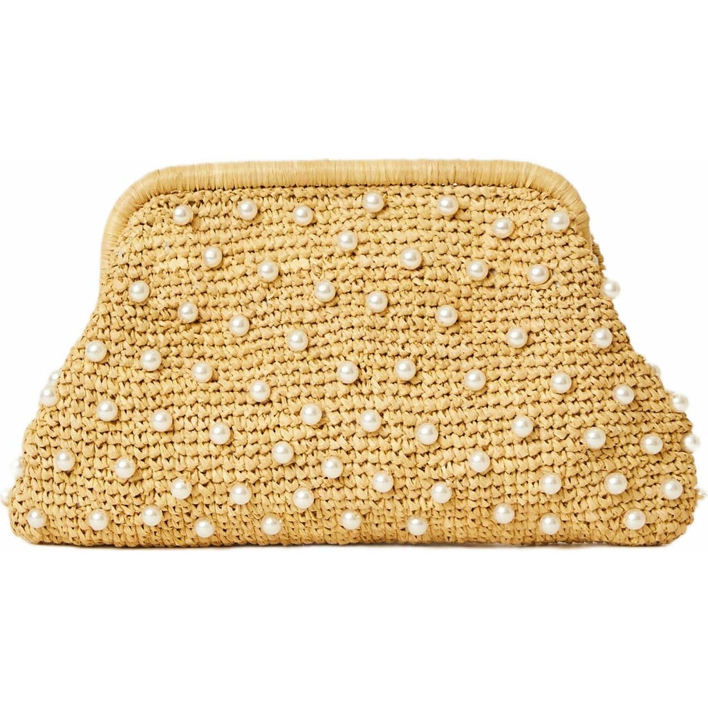 BTB Los Angeles BRIAR PEARL CLUTCH in Natural  product