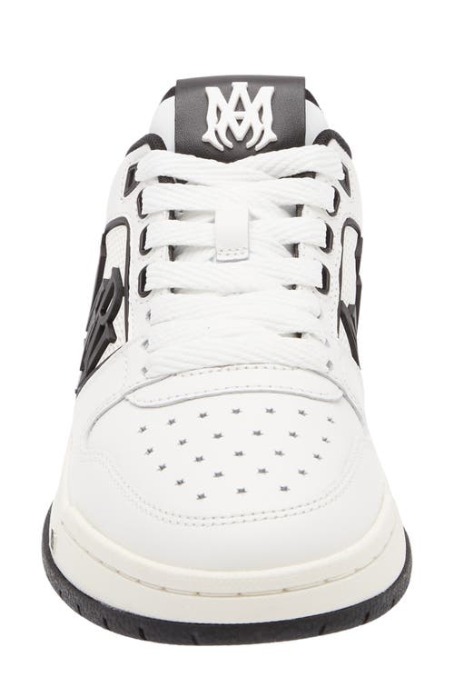 Amiri Classic Low Sneakers In White Leather In White Black