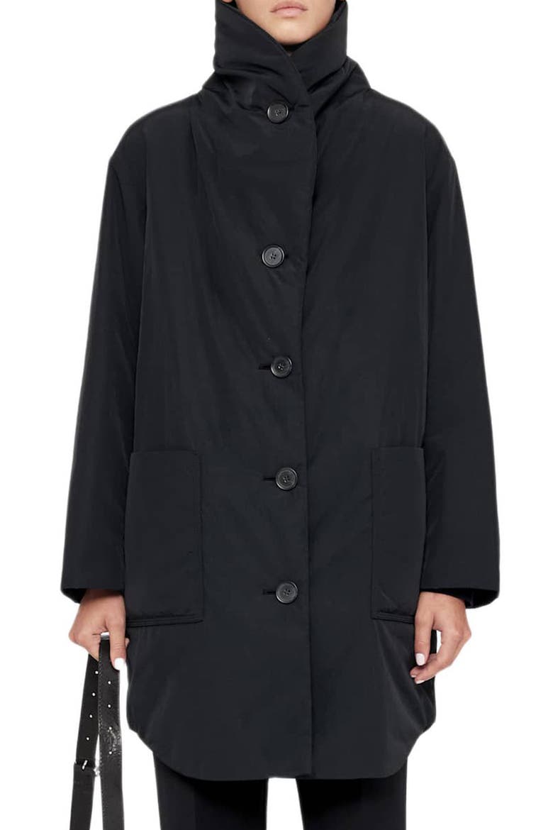 Darcie Puffer Jacket, Main, color, WASHED BLACK