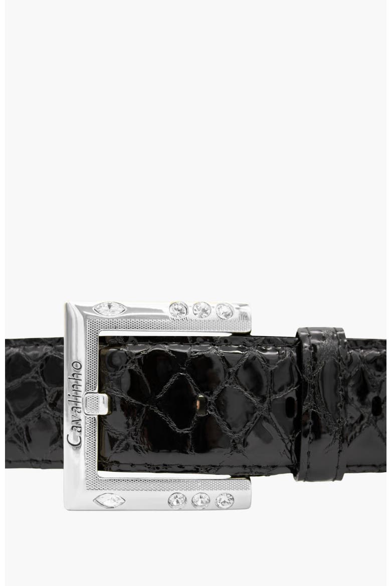 Gallop 810 Patent Leather Belt, Alternate, color, Black