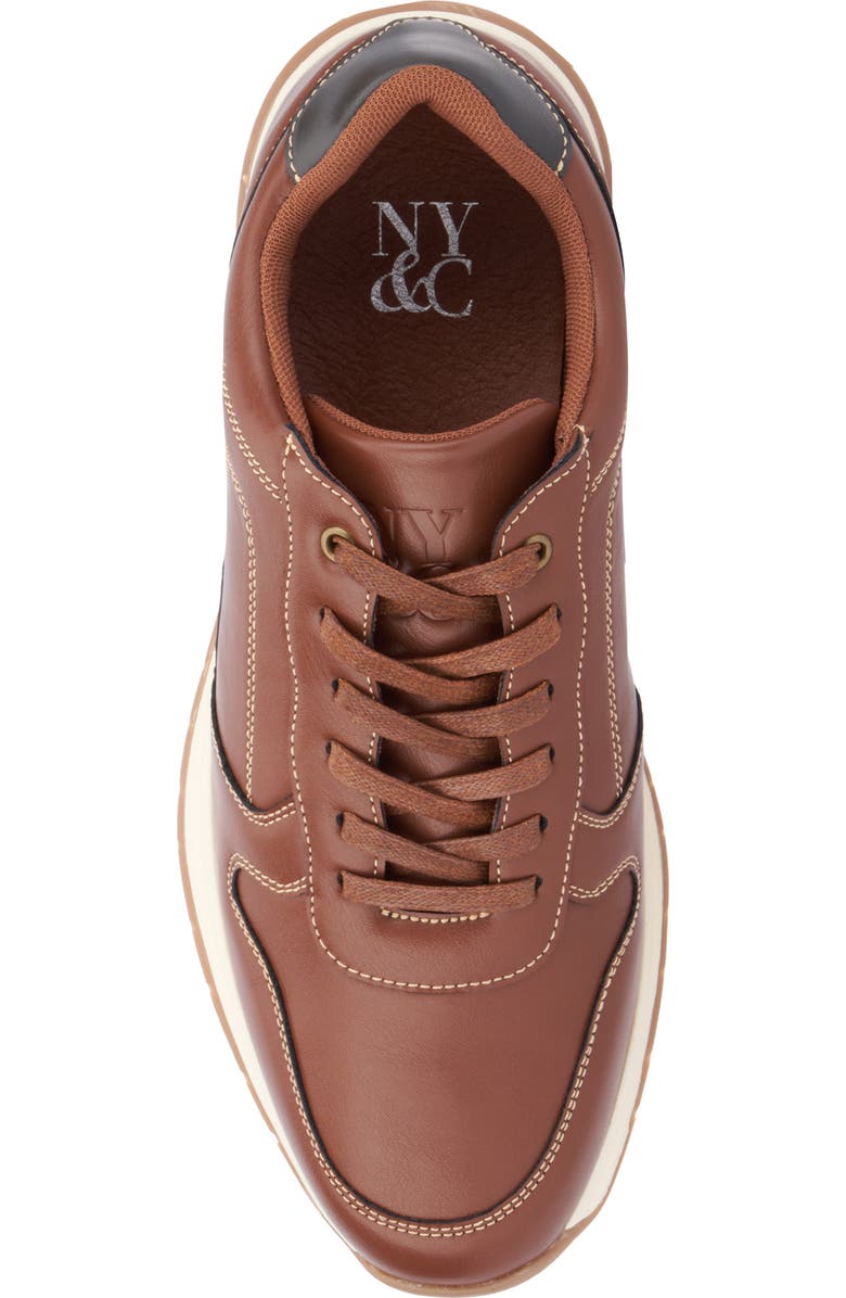 NEW YORK AND COMPANY Haskel Low Top Sneaker, Alternate, color, Brown