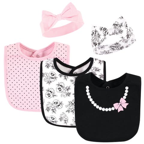 Soft Cotton Bib & Headwear Duo Set (Baby)