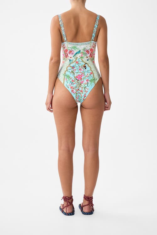 Camilla Lace Up Underwire Moulded Cup One Piece Sultans And Queens In Blue