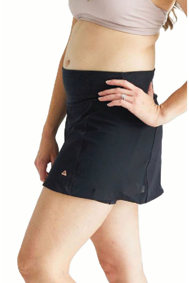 Birdie Maternity Performance Skort, Alternate, color, CHAR